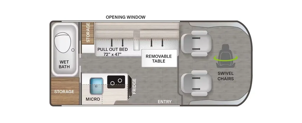 2026 Thor Motor Coach Scope 18M floor plan