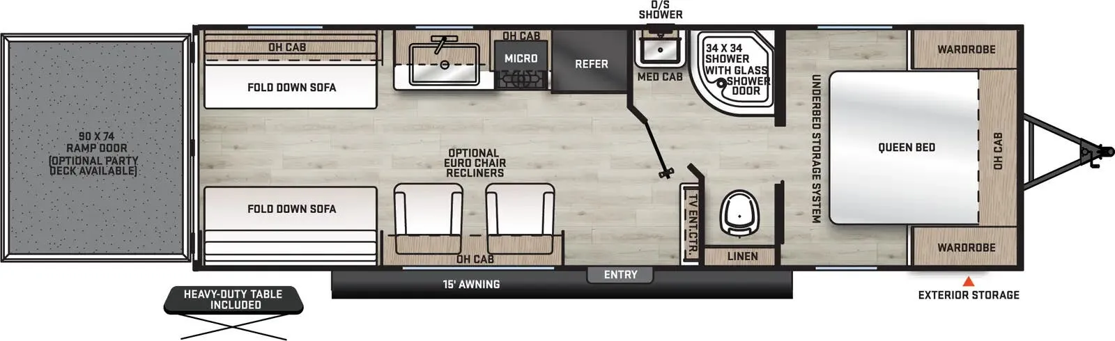2026 Coachmen Catalina Trail Blazer 26TH - Floor plan