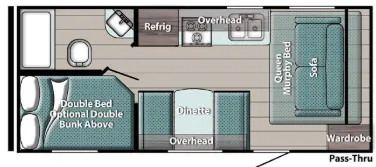 Gulf Stream Conquest Lite Super Lite 197BH floor plan