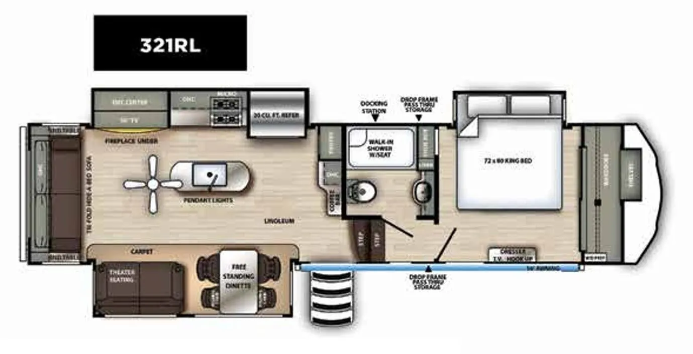 Forest River Sierra 321RL floor plan