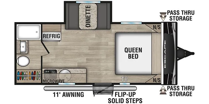 K-Z Escape E181RB floor plan