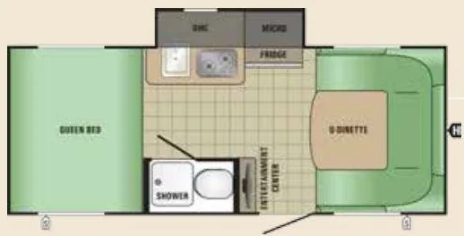 Starcraft Comet Mini 16KS floor plan