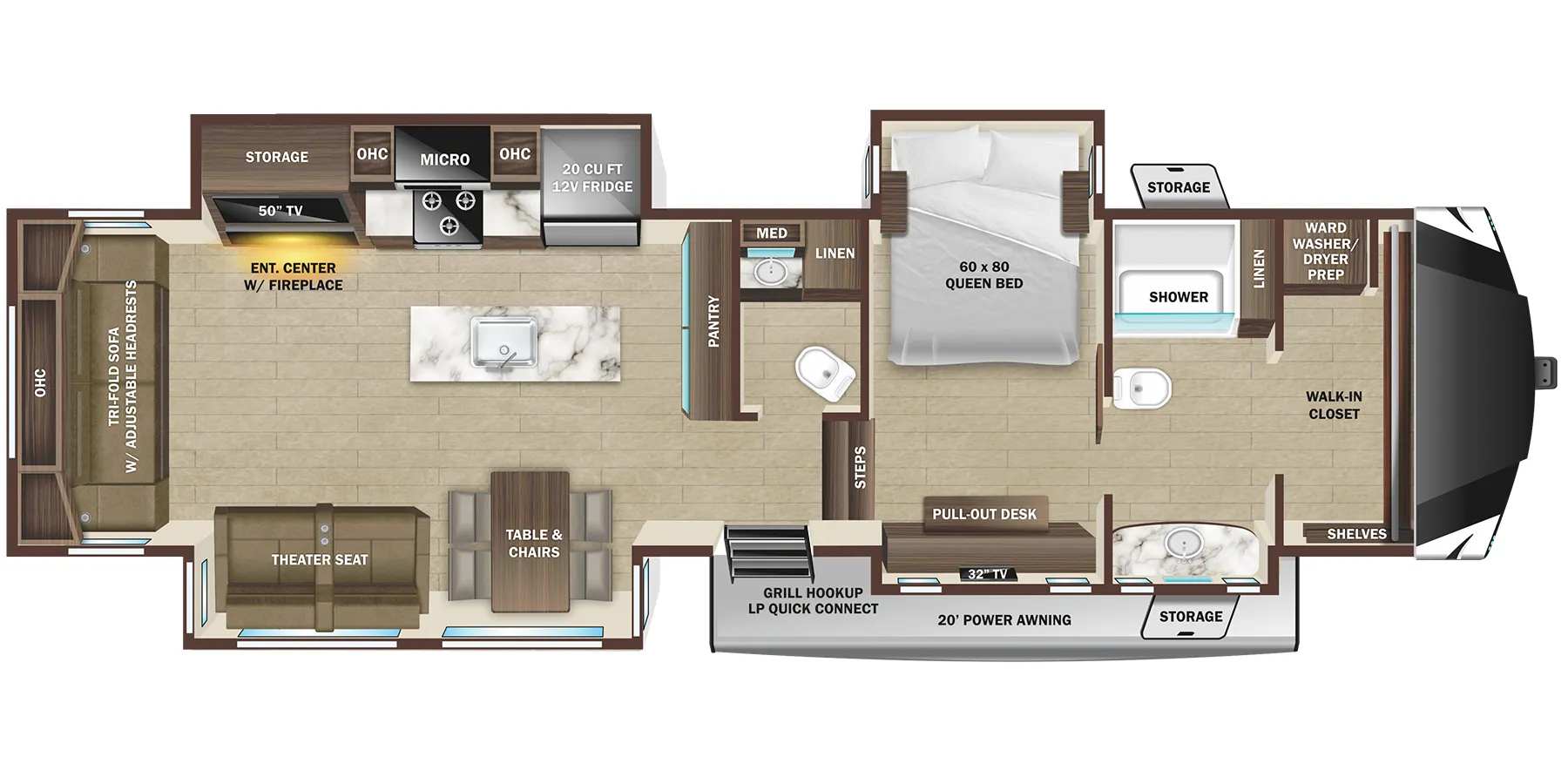 Highland Ridge Open Range 379FBS floor plan