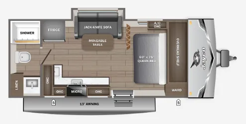 2026 Jayco Jay Flight SLX 180LKW floor plan