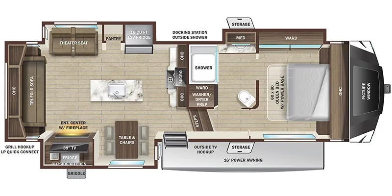 2025 Highland Ridge Roamer 264RLS - Floor plan