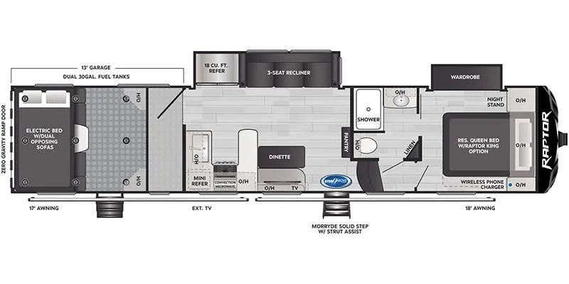 Keystone Raptor 362 floor plan
