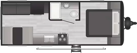Keystone Hideout 20RDN floor plan
