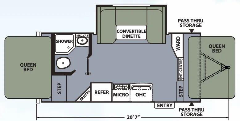 Coachmen Apex Nano 17X floor plan