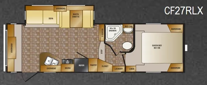 CrossRoads Cruiser CF27RLX floor plan