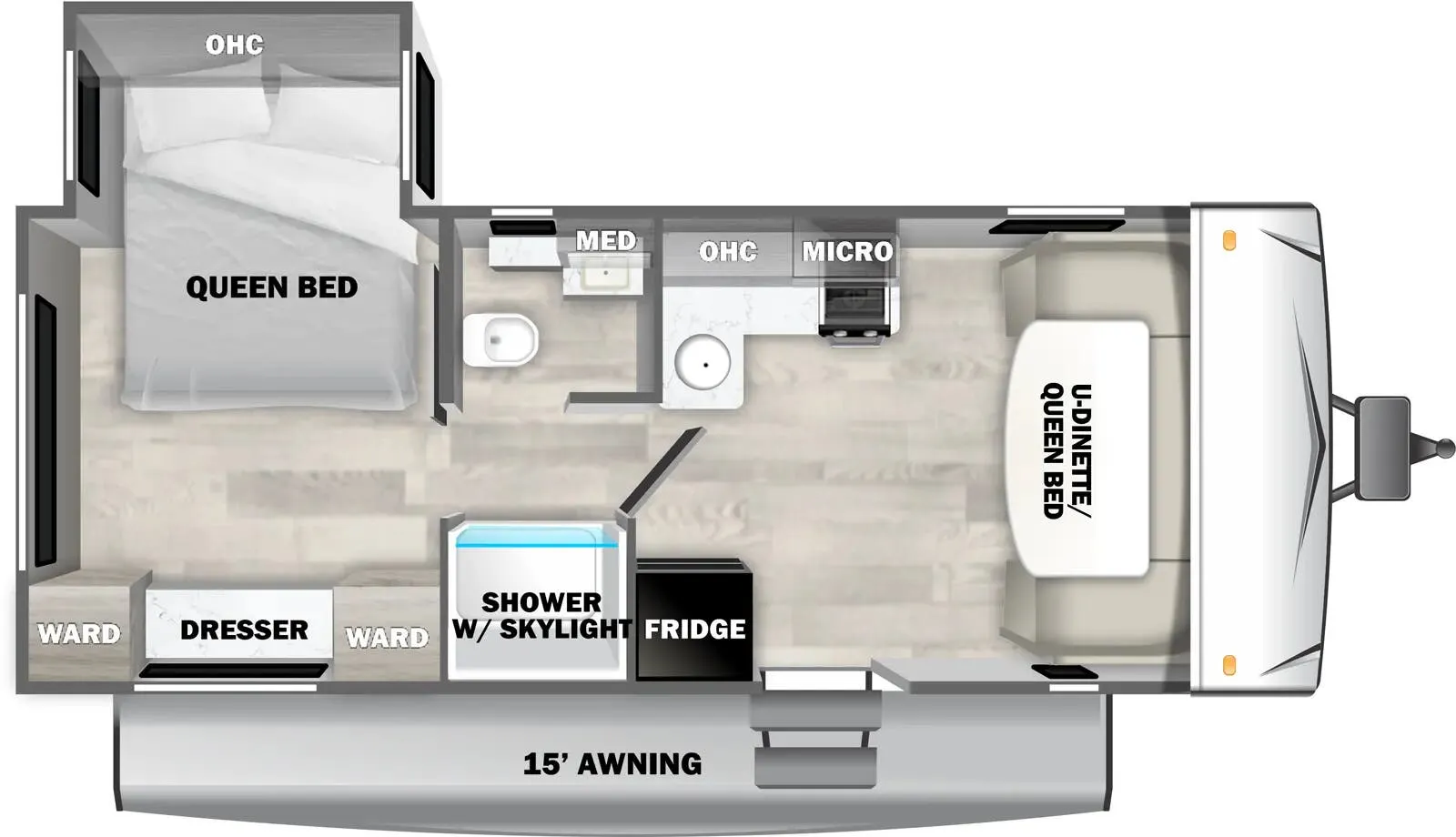Forest River EVO Select 189RS floor plan