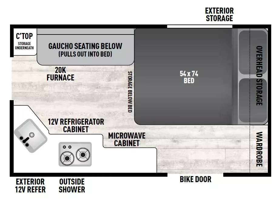 2021 CLIPPER EXPRESS 12.0TDMAX floor plan