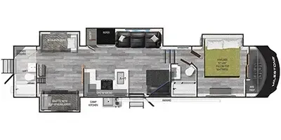 Heartland Milestone 386BH floor plan