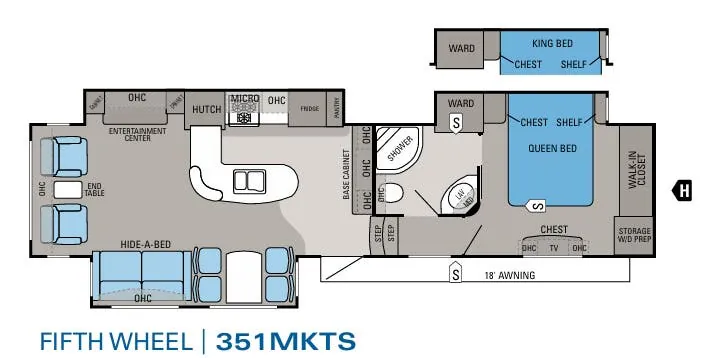 Jayco Eagle 351MKTS floor plan