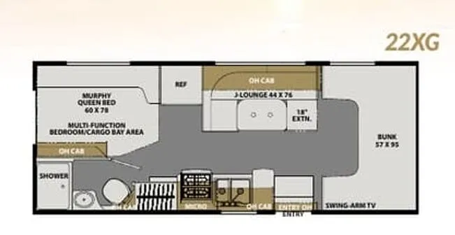 Coachmen Freelander 22XG floor plan