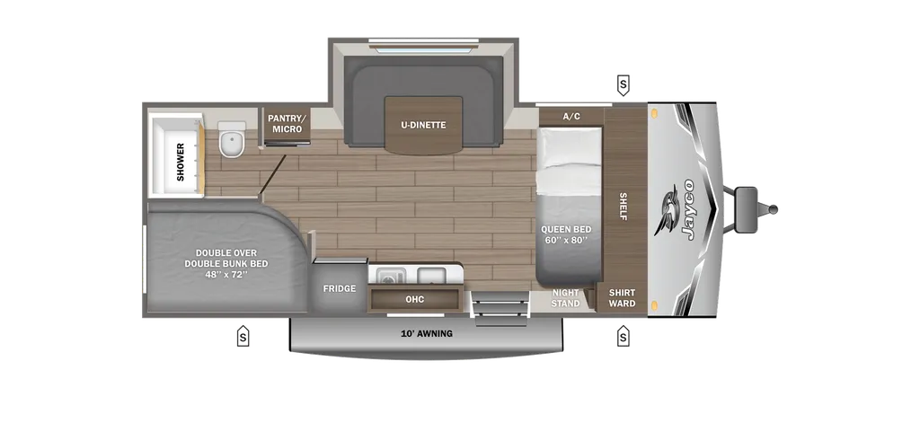 2026 Jayco Jay Flight SLX 178DBSW floor plan
