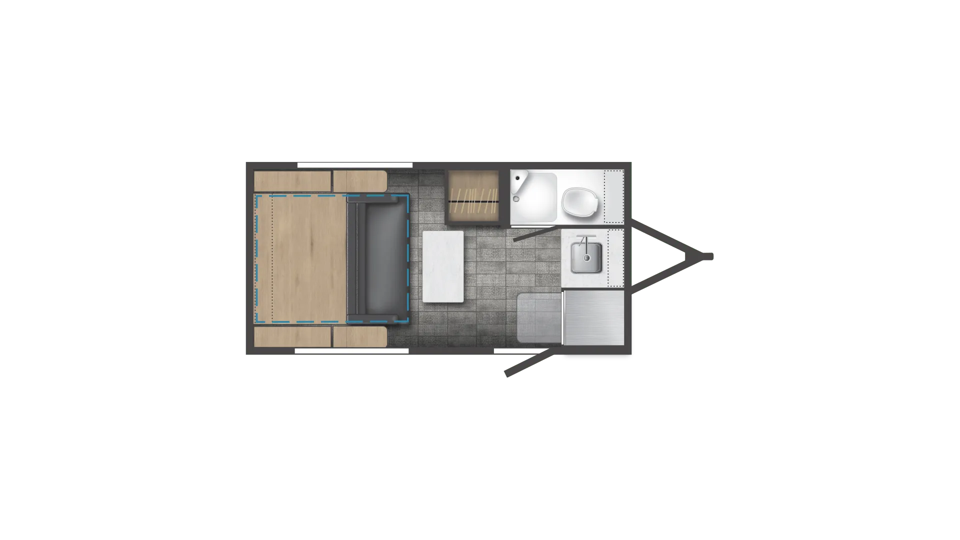 Winnebago HIKE 100 H1316MB floor plan