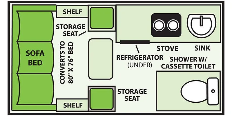 Aliner LXE BASE floor plan