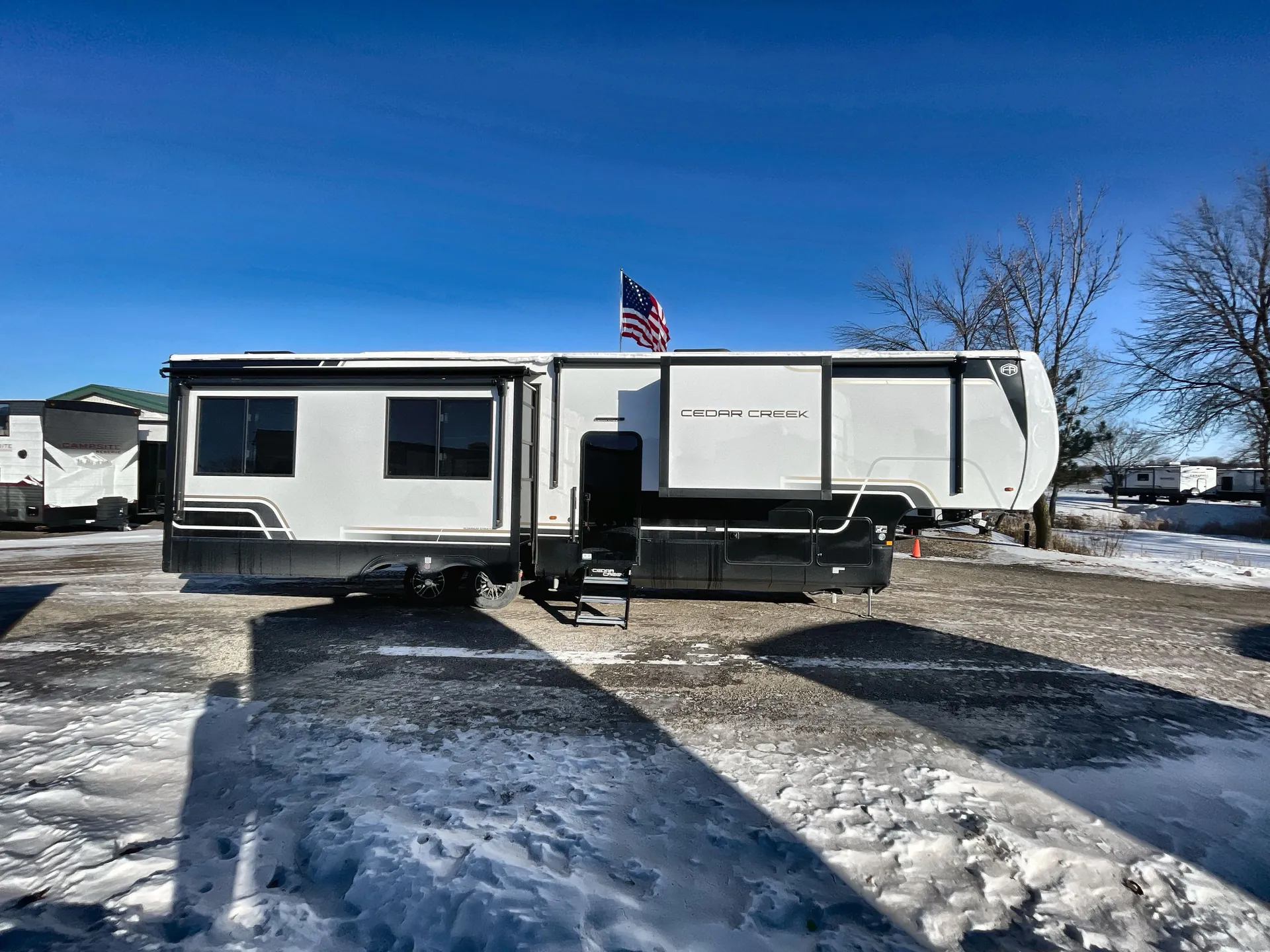 2026 Forest River Cedar Creek 383FB — campside