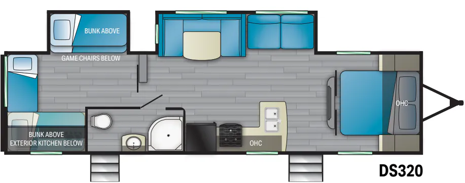 Heartland Pioneer DS320 floor plan