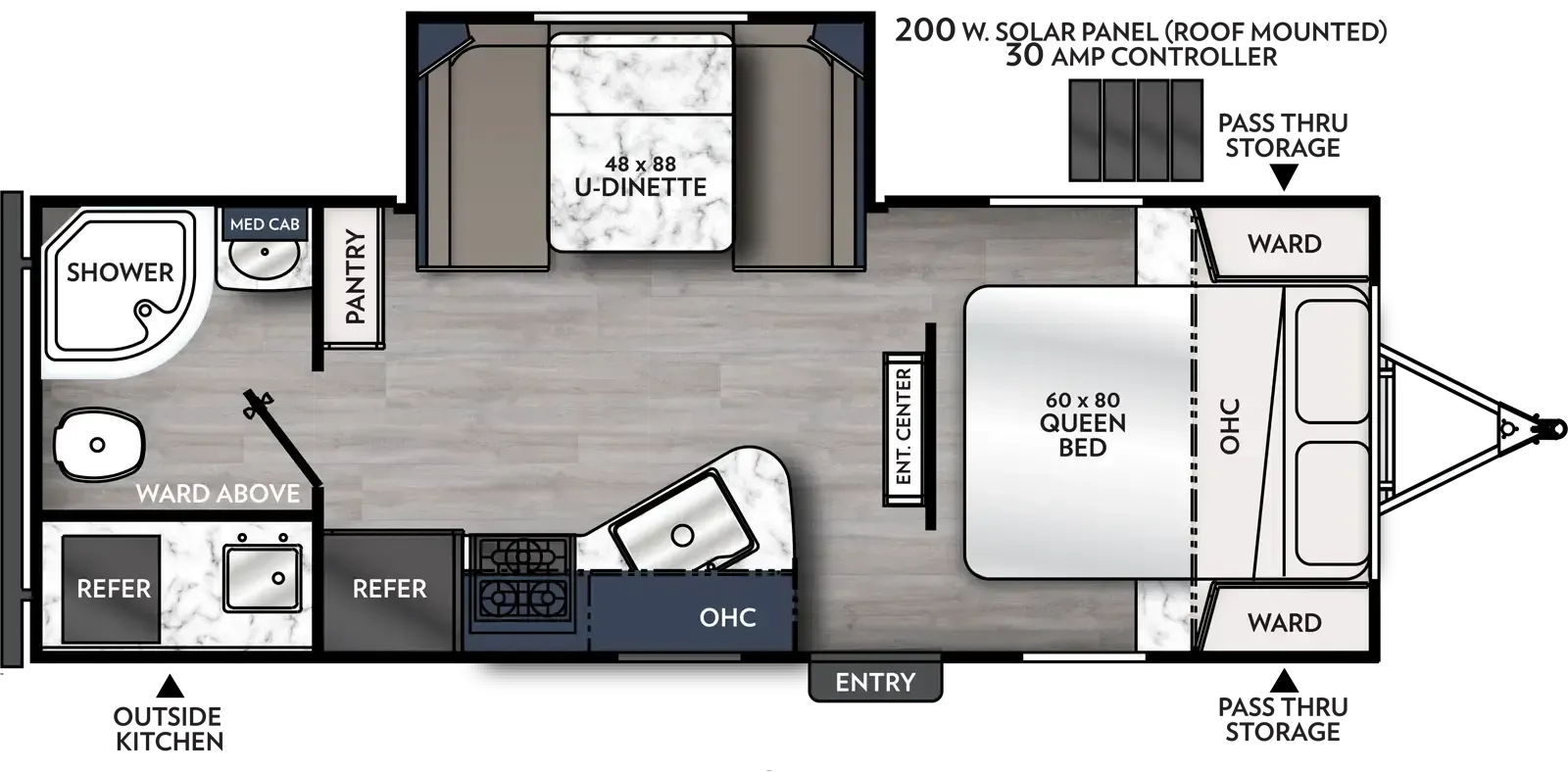 2024 Coachmen Apex Ultra-Lite 215RBK - Floor plan
