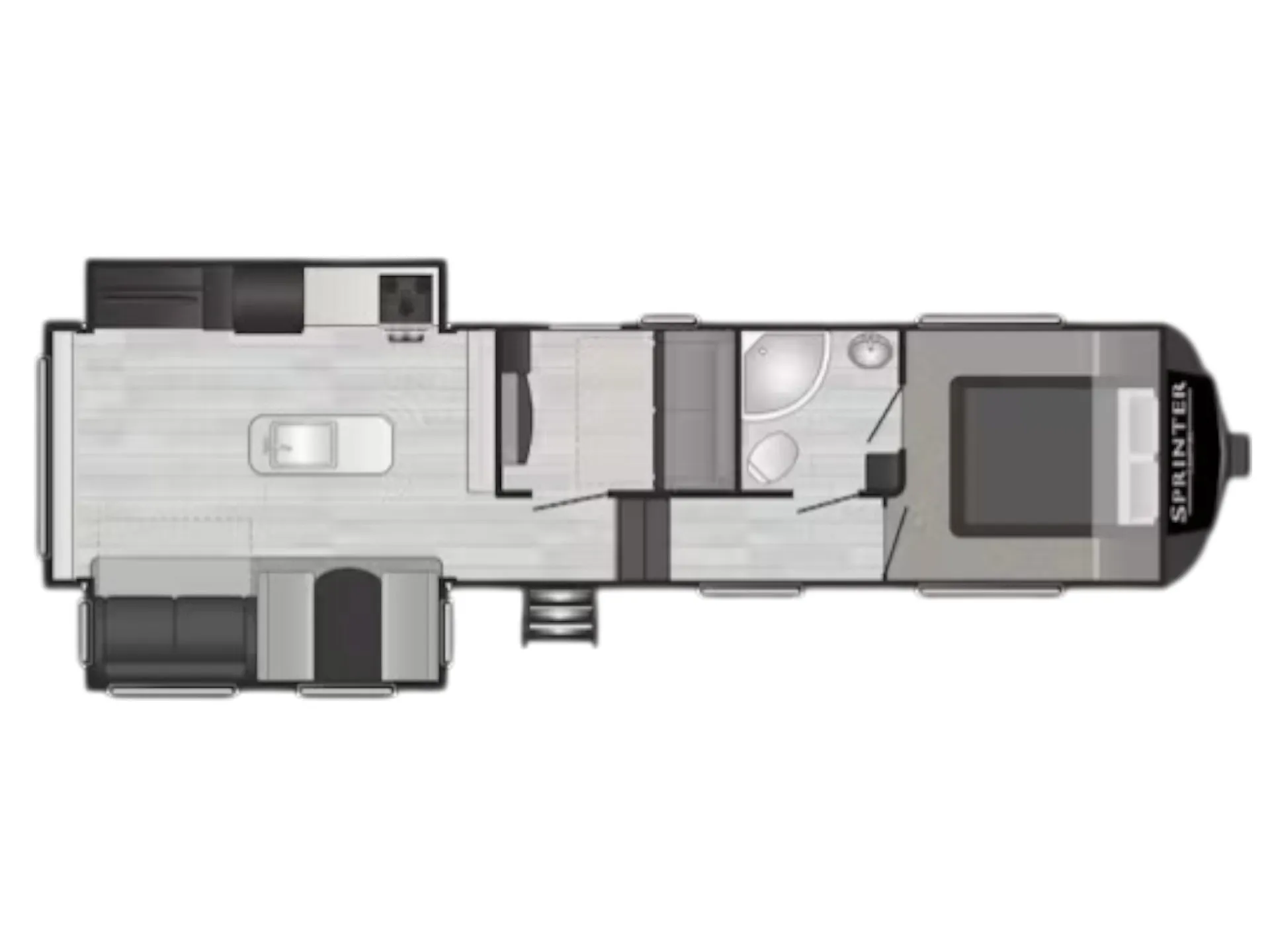 Keystone Sprinter 31MB floor plan