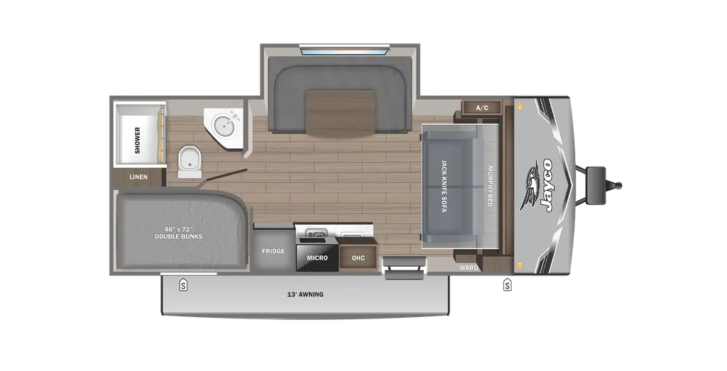 2025 Jayco Jay Flight 197MB floor plan