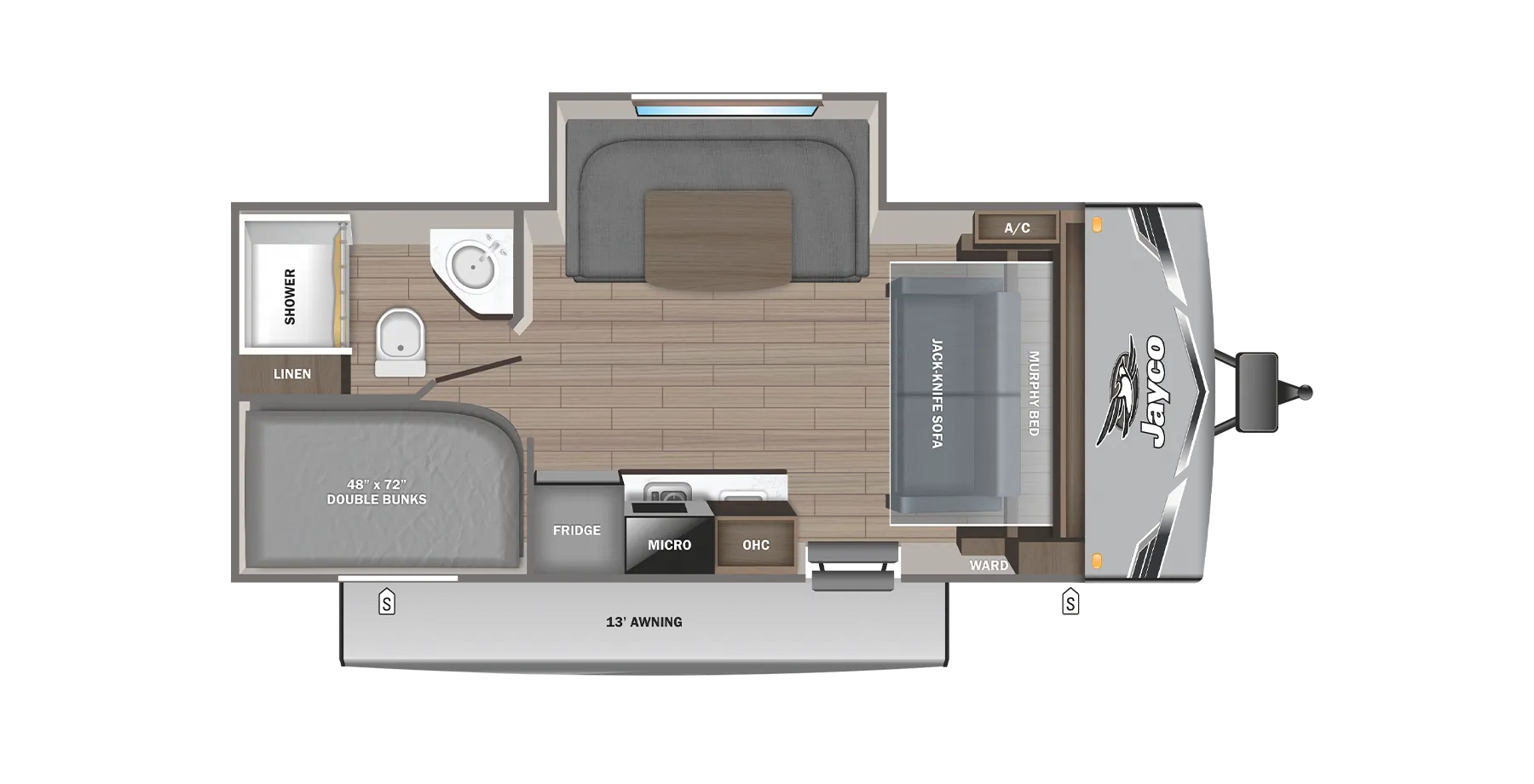 2025 Jayco Jay Flight 197MB - Floor plan