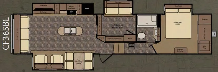 CrossRoads Cruiser CF365BL floor plan