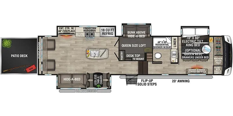 K-Z Durango Gold G382MBQ floor plan