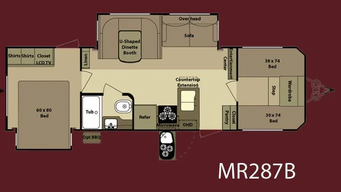Highland Ridge Mesa Ridge MR287B floor plan