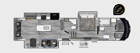 Heartland Bighorn Traveler 37FB floor plan