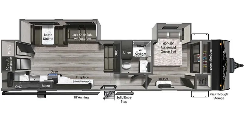 2024 Dutchmen Aspen Trail 3300RKS floor plan