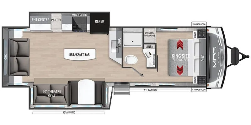 Cruiser RV MPG MPG 3000RL floor plan
