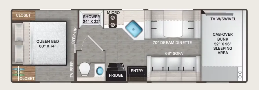 2026 Thor Motor Coach Geneva 28VZ - Floor plan