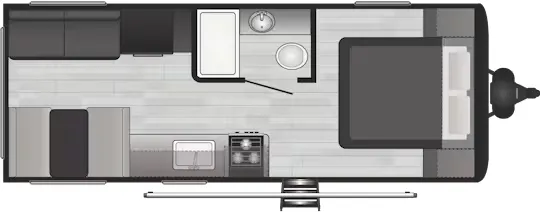 2023 Keystone Hideout 20RDNWE - Floor plan