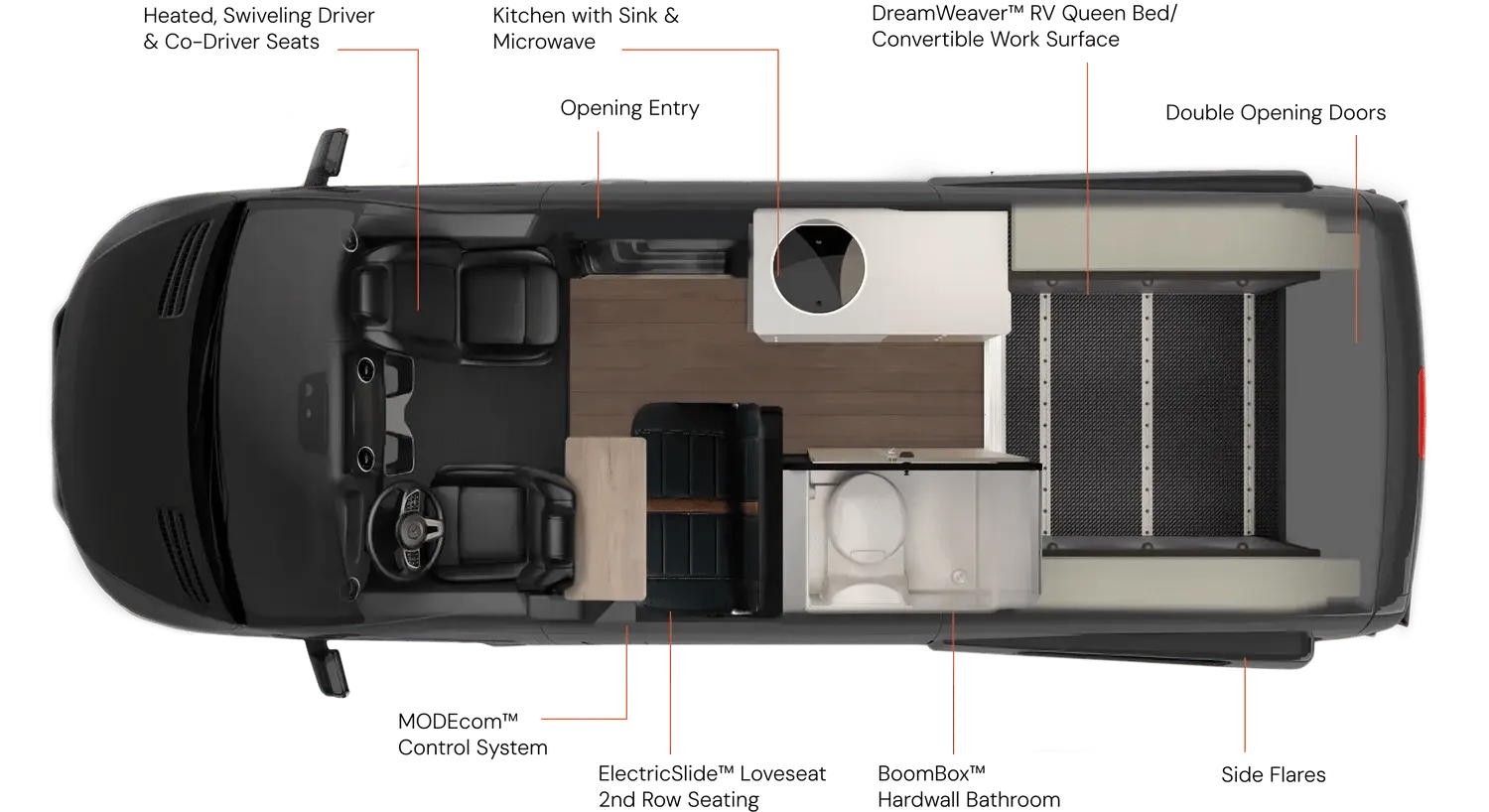 2026 Storyteller Overland Classic MODE XO - Floor plan