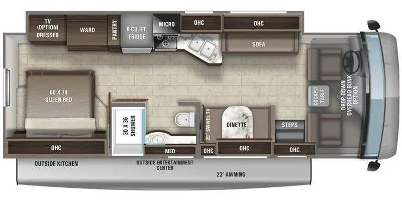2019 Entegra Coach Vision 29S - Floor plan