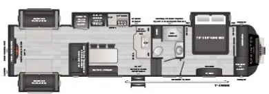 Keystone Sprinter Limited 3530DEN exterior
