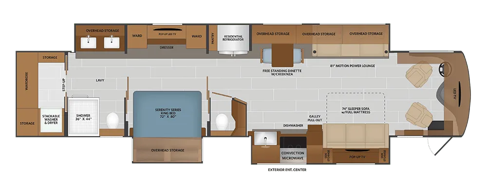 2026 Fleetwood Palisade 45CS floor plan