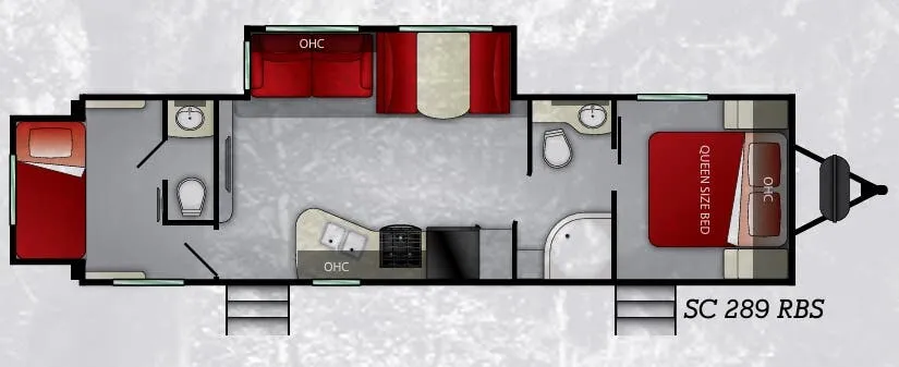 Cruiser RV Shadow Cruiser 289RBS floor plan