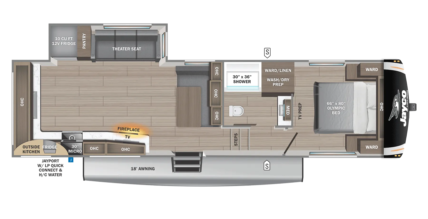 2026 Jayco Eagle HT 27MLC - Floor plan