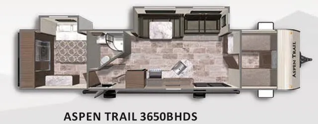 Dutchmen Aspen Trail 3650BHDS floor plan