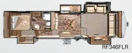 Highland Ridge Open Range Roamer RF346FLR floor plan