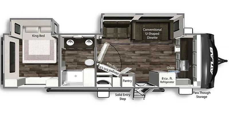2023 Dutchmen Atlas 2912FK - Floor plan