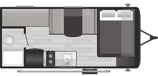 Keystone Coleman Light 17BX floor plan
