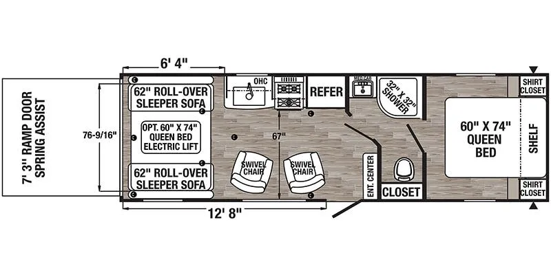 Palomino Puma XLE Lite 24FBC floor plan