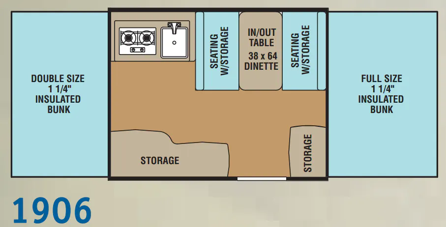 Forest River Viking Epic 1906 floor plan