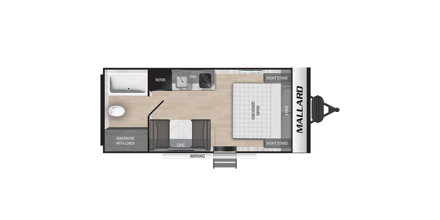 Heartland Mallard 17RBL floor plan