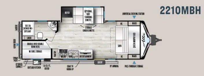 East to West Alta 2210MBH floor plan