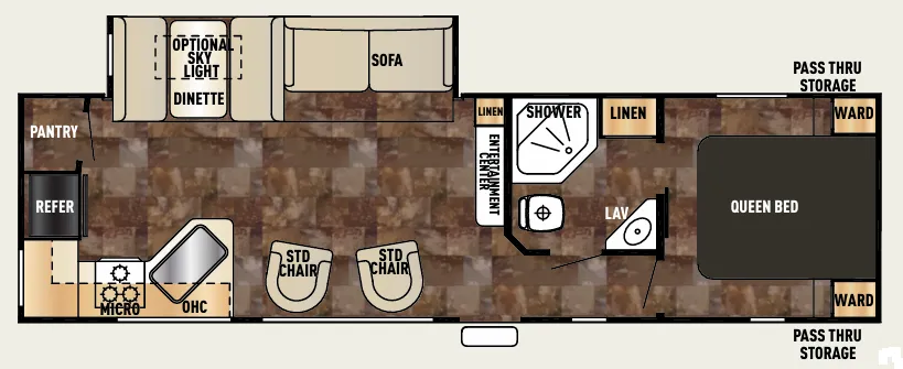 2018 Forest River Cherokee 274RK - Floor plan